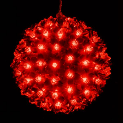Glob Luminos de Craciun cu 200 LEDuri Rosii 220V 23cm