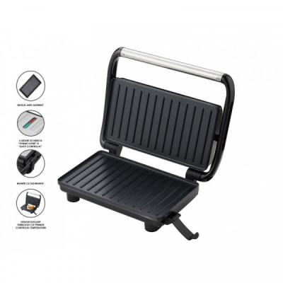 Gratar Electric Grill Placi Invelis Antiaderent 750W Victronic VC698