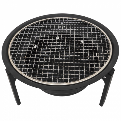 Gratar rotund metalic camping pliabil 35x19cm Zilan ZTS9088