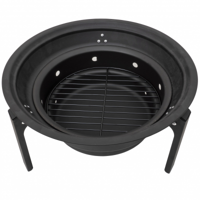 Gratar rotund metalic camping pliabil 35x19cm Zilan ZTS9088