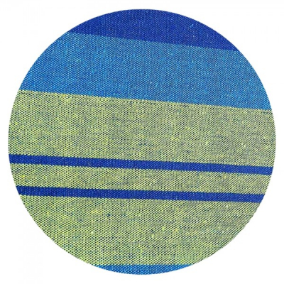 Hamac Tricolor Textil 1 Persoana 2x0.80m cu Bare Lemn 100Kg