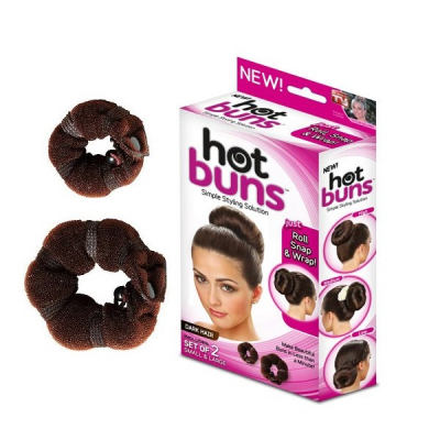 Hot Buns Burete Maro pentru Coc Set cu Doua Marimi