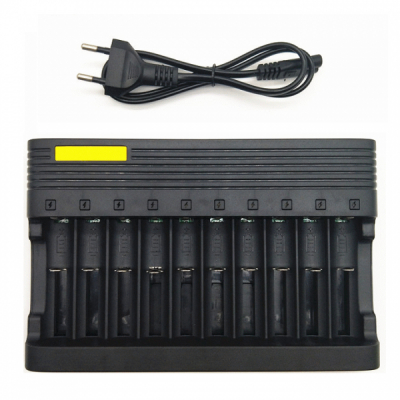 Incarcator 10 Acumulatori Li-Ion 3.7V-4.2V 220V 6000mAh MS10810A