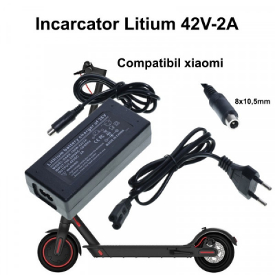 Incarcator Electric Acumulatori Li-Ion Trotineta 42V-2A 8x10.5mm Xia 7H046 XXM