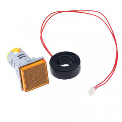 Indicator Digital 3in1 AC , Voltmetru, Ampermetru, Frecventa Div.Culori XXM