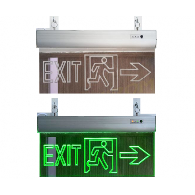 Indicator Luminos LED Exit Sageata Dreapta cu Acumulator Klass 3114D