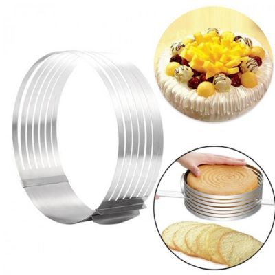 Inel Feliator Blat de Tort Ajustabil Cake Ring 8.5cm 16-20cm S DNC47793