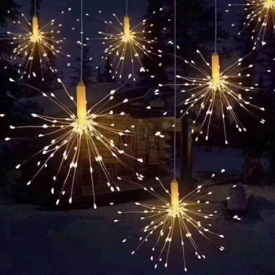 Instalatie 5 Artificii Decoratiuni Luminoase Alb Cald 3.5m 220V TO888WW