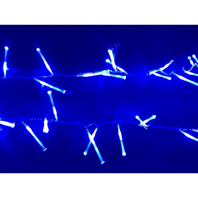 Instalatie 60 LEDuri cu Fibra Optica Lumina Albastra