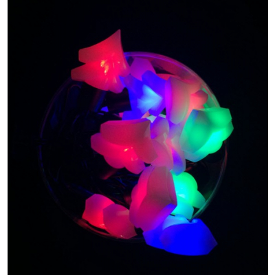 Instalatie de Craciun 20 Braduleti LED Multicolor Fir Negru Lungime 5m