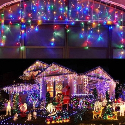 Instalatie Franjuri Inegali 12m 270LED Multicolor FA P Flash TO905C