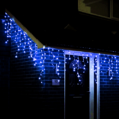 Instalatie Franjuri Inegali 35m 700LED Albastru FA P Flash TO903B