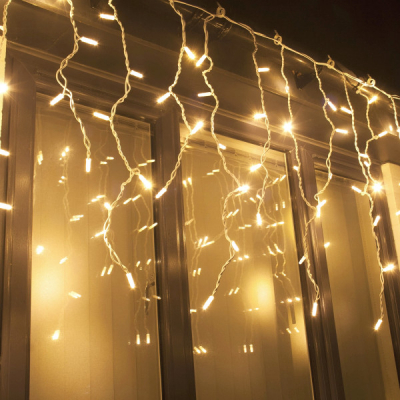 Instalatie Franjuri Inegali 50m 1000LED Alb Cald FA P Flash TO904WW