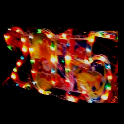 Instalatie Luminoasa de Anul Nou 2015 Beculete Multicolore