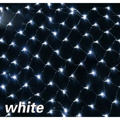 Instalatii Luminoase Craciun tip Plasa cu 120 LED Lumina Alba 1.5x1.2m