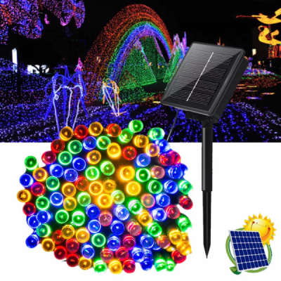 Instalatie Luminoasa Solara Liniara Snur 22m 200LED Multicolor TO SL200C