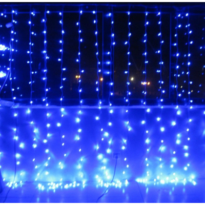 Instalatie Luminoasa Tip Ploaie 560 LED 2x3m Lumina Albastra
