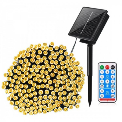 Instalatie Solara si USB cu Telecomanda Snur 100m 880LED Alb Cald TO SLT880WW