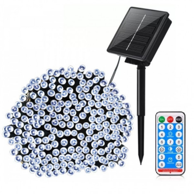 Instalatie Solara si USB cu Telecomanda Snur 100m 880LED Alb Rece TO SLT880W