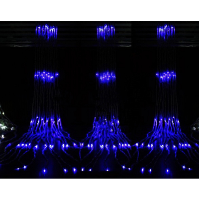 Instalatii de Craciun Exterior Digitale Perdea 560 LEDuri Albastre 2x3m