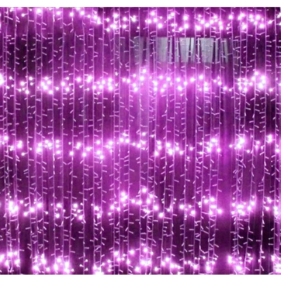 Instalatii de Craciun Perdea Ploaie 240LED Mov 3x2m 1858