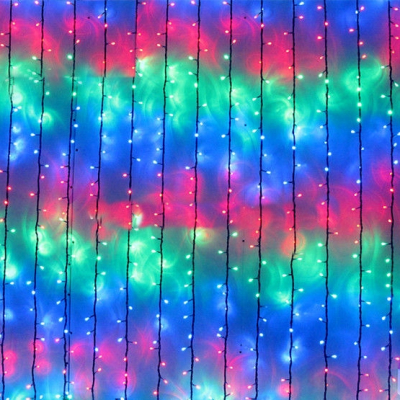 Instalatii de Craciun Perdea Ploaie 240LED Multicolor 3x2m NP 1858