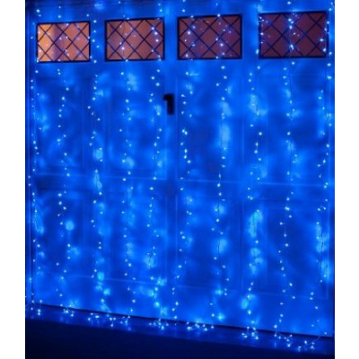 Instalatii de Craciun Perdea Prelungibila 448 LEDuri Albastre 3x2.5m
