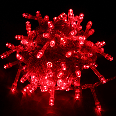 Instalatii Luminoase Craciun Snur 8m 100LED Rosii Fir Incolor 3127