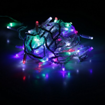 Instalatii Luminoase Ext. Prel.10m 100LED Multicolor Fir Alb FLASH 5811