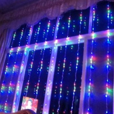 Perdea Ploaie Craciun Prelungibila 9x1m 384LED Multicolore FI TO6007