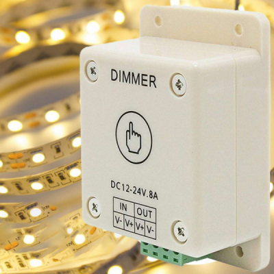 Intrerupator Dimmer Touch LED Monocolor 12V/24V 8A 18A088 XXM