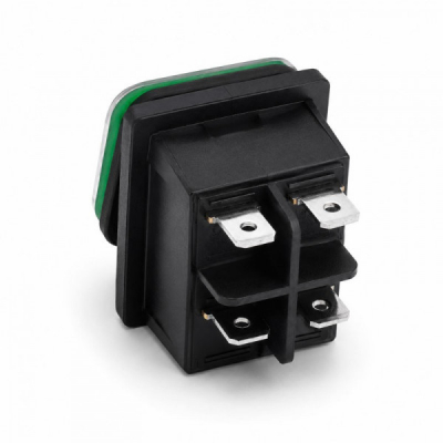 Intrerupator IRS KCD4 16A 250V Membrana Cauciuc LED VERDE Dalbi 6B032 XXM