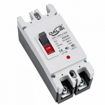 Intrerupator MCCB DC 2P 200A 500V Panouri Fotovoltaice DALBI 5A058 XXM