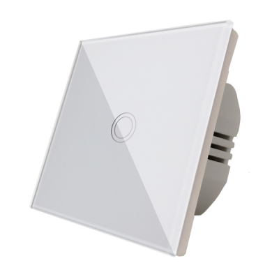 Intrerupator touch simplu alb Spin SPN1410