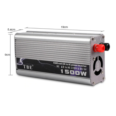 Invertor Auto 12V la 220V 1500W Cabluri Clesti TBE