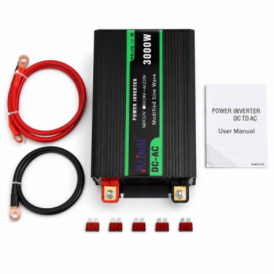 Invertor de Tensiune 3000W 12V la 220V Unda Sinusoidala Modificata USB 7C010 XXM