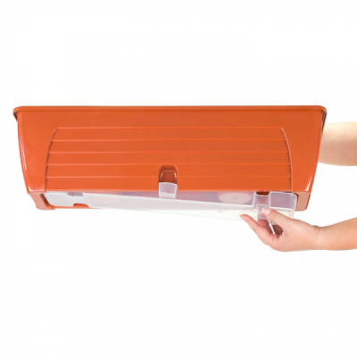 Jardiniera Lido Plus Teracot cu tava incorporata 60x16.5cm 12.3L Alb CNN30073
