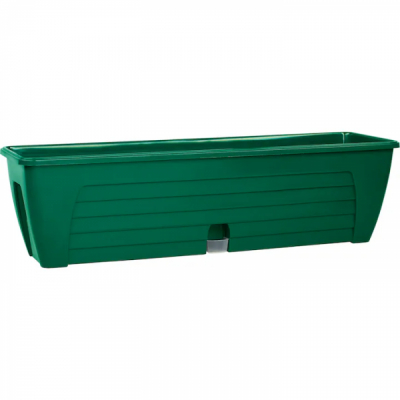 Jardiniera Lido Plus Teracot cu tava incorporata 60x16.5cm 12.3L Verde CNN44714