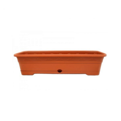 Jardiniera Sterk cu tava incorporata NR.2 50x13x13cm Maro DNC1236 CNN