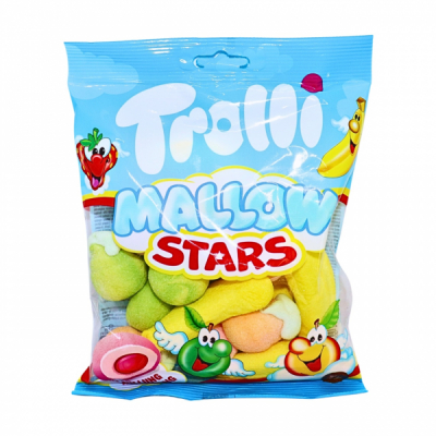 Jeleuri fructe marshmallow cu umplutura Stars Mallow Trolli 150g MGR28868