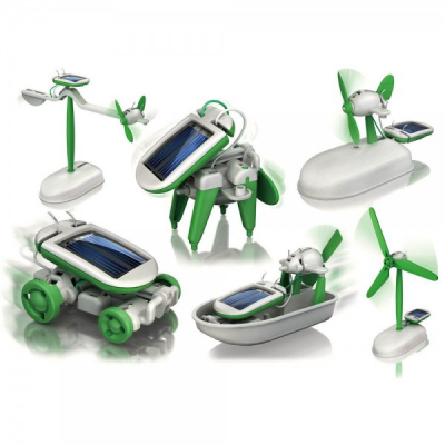 Joc Educativ Copii Kit Constructie Robot Solar 6in1