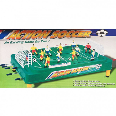 Joc Fotbal de masa cu Toate Accesoriile Tije Fata-Spate Action Soccer