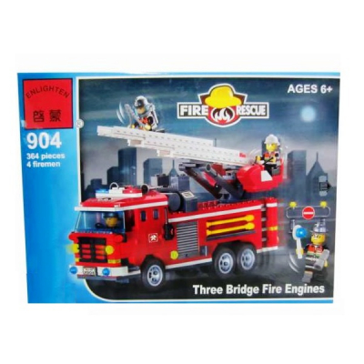 Joc tip Lego City Masina Pompieri Enlighten 904 cu 364 Piese
