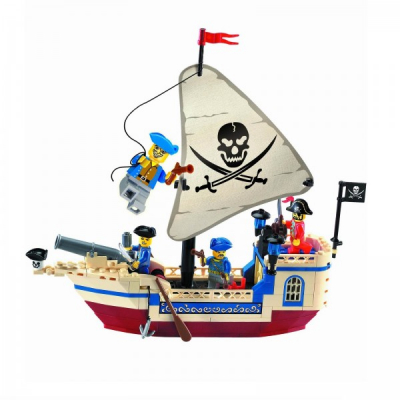 Joc tip Lego Corabie Pirati Pearl Enlighten 304 cu 188 Piese