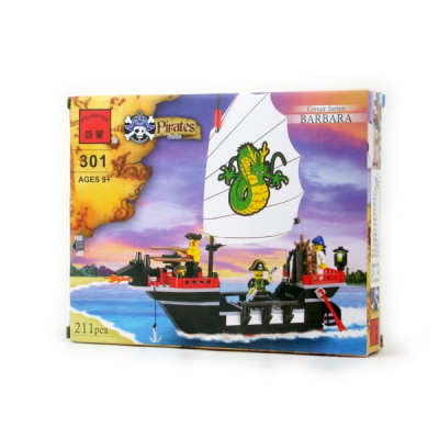 Joc tip Lego Nava Pirati Enlighten 301 cu 211 Piese