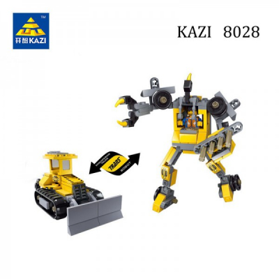 Joc Tip Lego Set Constructie Robot Buldozer Transformer Kazi 8028