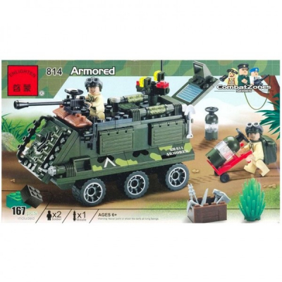 Joc tip Lego Tanc Blindat Enlighten 814 cu 167 Piese