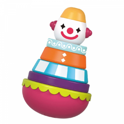 Jucarie corpuri stacabile pentru copii Clown 11.3x11.3x18cm multicolor SLL83019 CWT