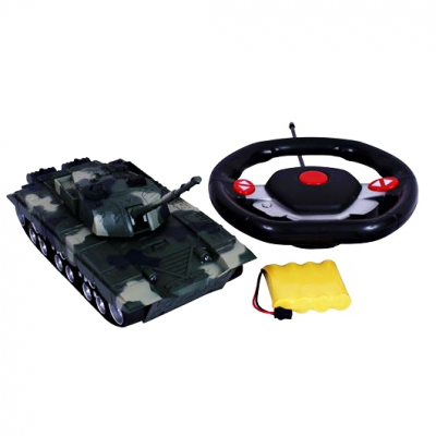 Jucarie Tanc cu Telecomanda tip Volan RC BATTLE TANK 369