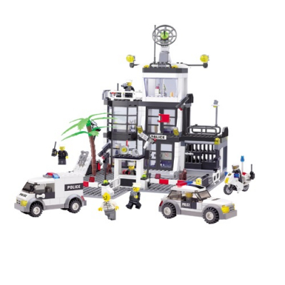 Jucarie tip Lego, Comisariat de Politie Kazi Toys 6725 631 Piese